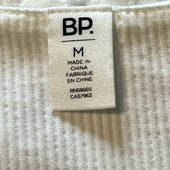 BP Nordstrom’s women’s size medium ivory tofu one piece ribbed bodysuit New - Picture 5 of 8